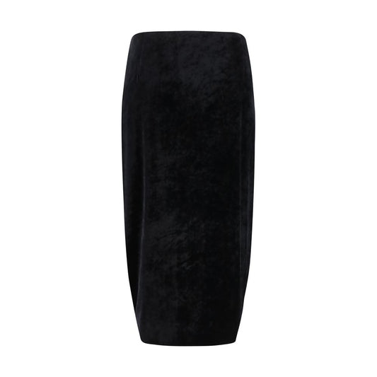 Valentino Garavani Black Viscose Long Skirt