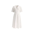 Alaïa White Cotton Casual Dress