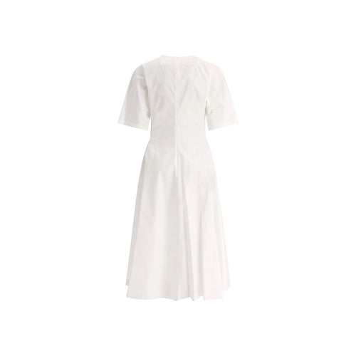 Alaïa White Cotton Casual Dress