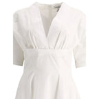 Alaïa White Cotton Casual Dress