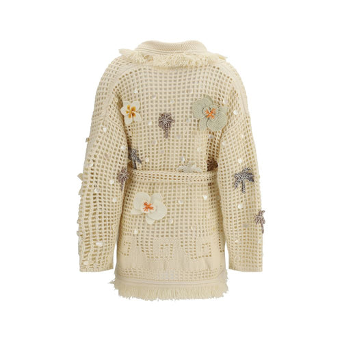 Alanui Beige Cotton Cardigan