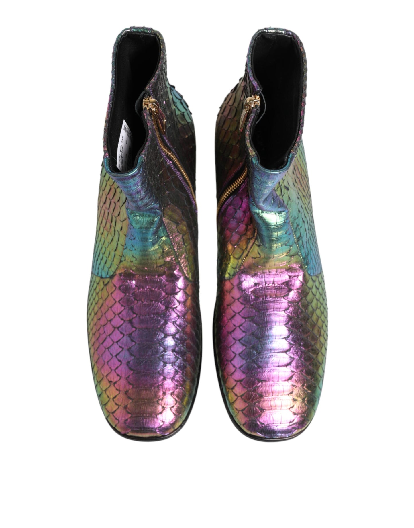 Dolce & Gabbana Multicolor Chelsea Short Ankle Boots Shoes